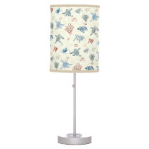 Playful Nursery Sandy Baby Turtles Table Lamp