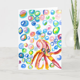 Playful Octopus Thank You Card