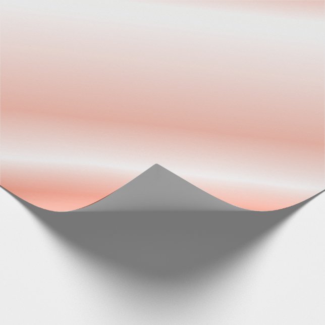 Playful Orange Monochrome Shaded Diagonal Lines Wrapping Paper (Corner)