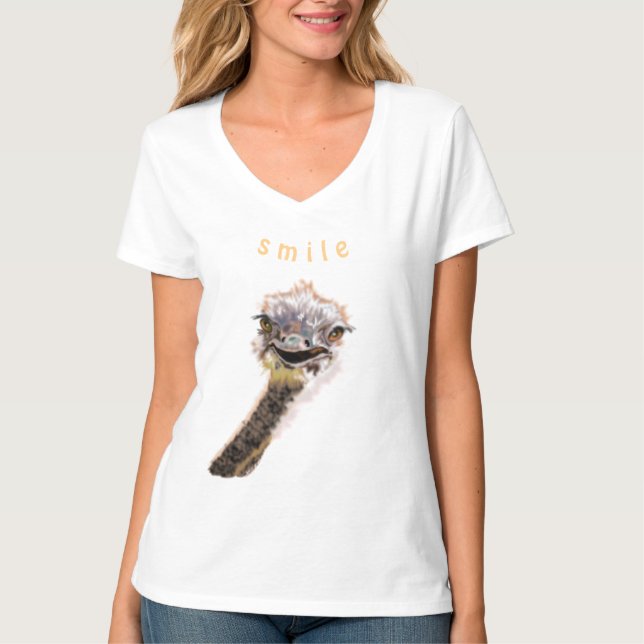 Playful Ostrich T-Shirt (Front)