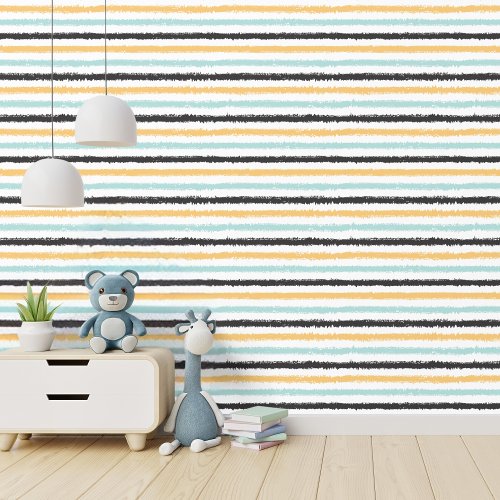 Playful Paint Stripes Wallpaper