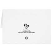 Playful Pansy - reverse pumpkin Cards (Back Horizontal)