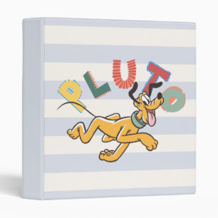 Playful Pastel Pluto 3 Ring Binder