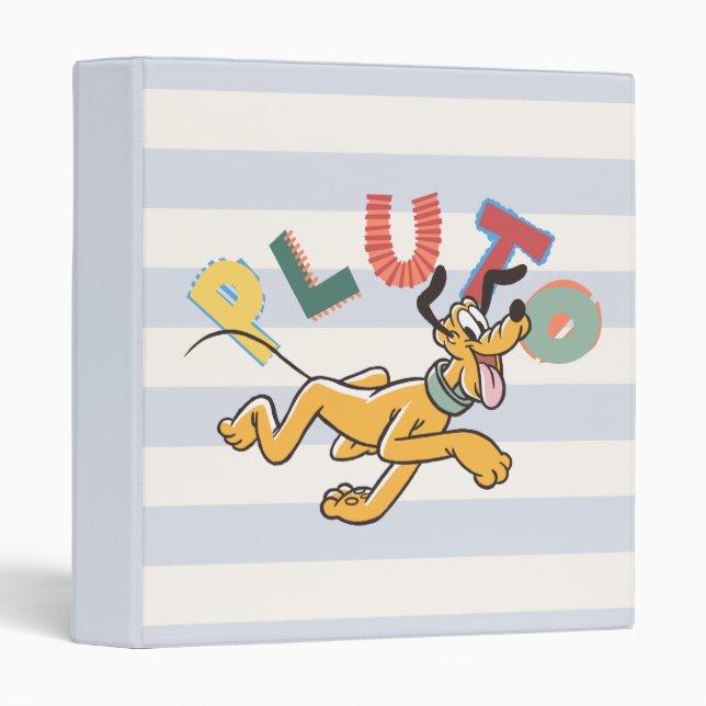 Playful Pastel Pluto 3 Ring Binder (Front/Spine)