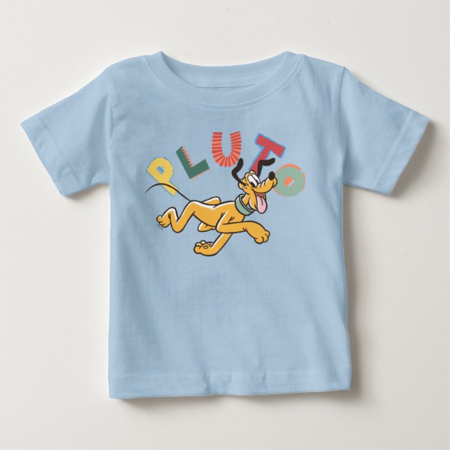 Playful Pastel Pluto Baby T-Shirt (Front)