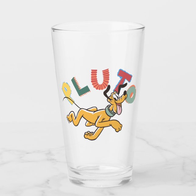 Playful Pastel Pluto Glass (Front)