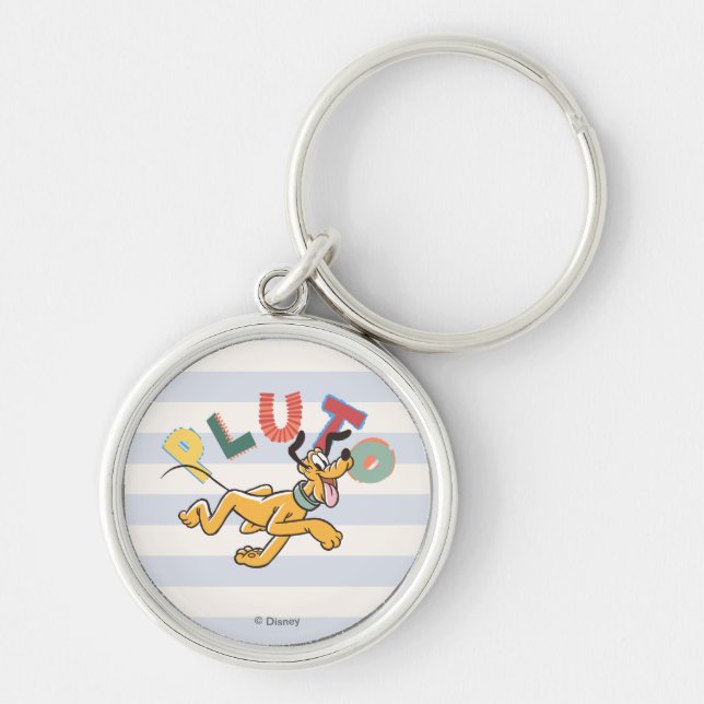 Playful Pastel Pluto Keychain (Front)