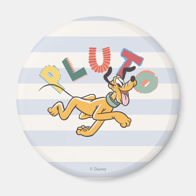 Playful Pastel Pluto Magnet (Front)