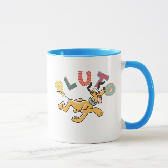 Playful Pastel Pluto Mug (Right)