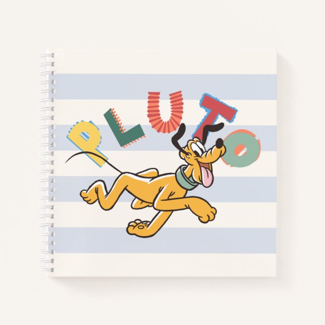 Playful Pastel Pluto Notebook (Front)