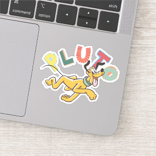Playful Pastel Pluto Sticker