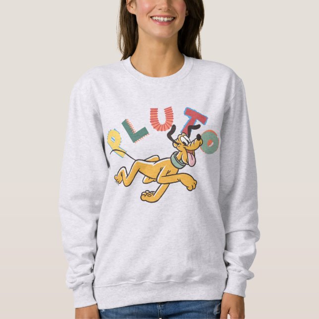 Playful Pastel Pluto Sweatshirt (Front)