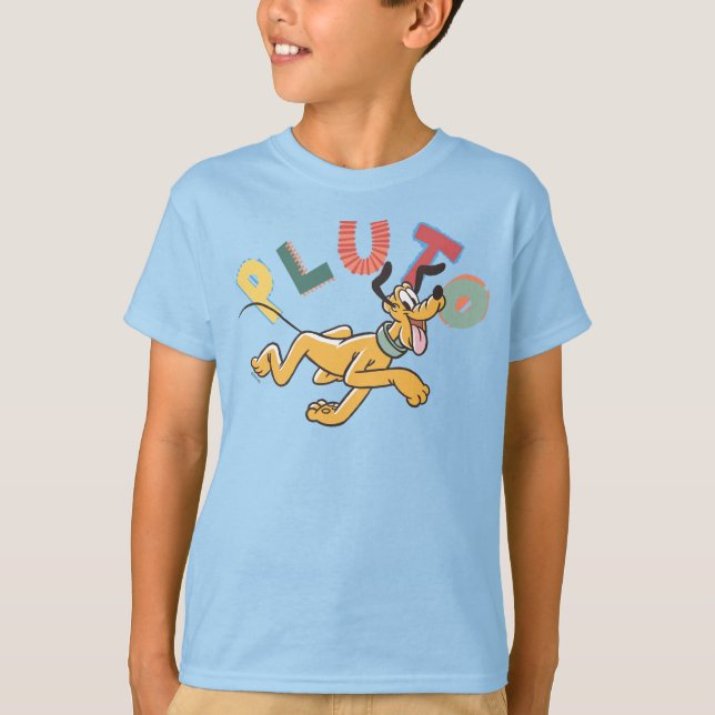 Playful Pastel Pluto T-Shirt (Front)