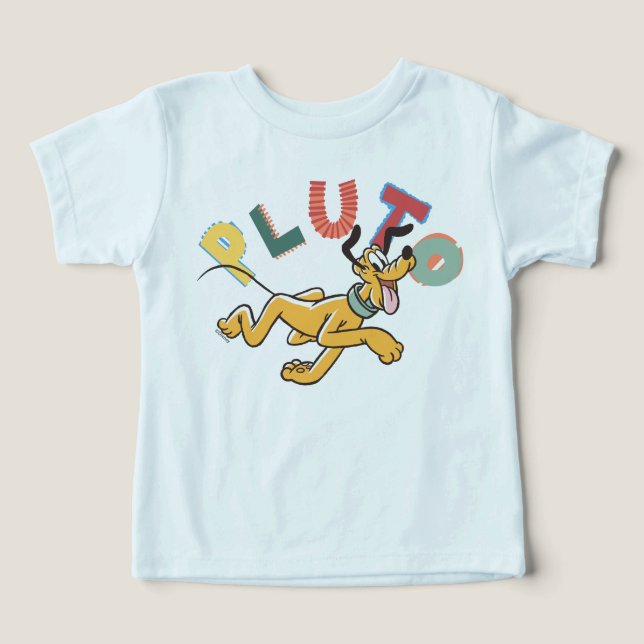 Playful Pastel Pluto Toddler T-shirt (Design Front)