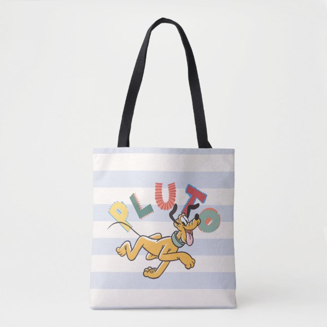 Playful Pastel Pluto Tote Bag (Front)