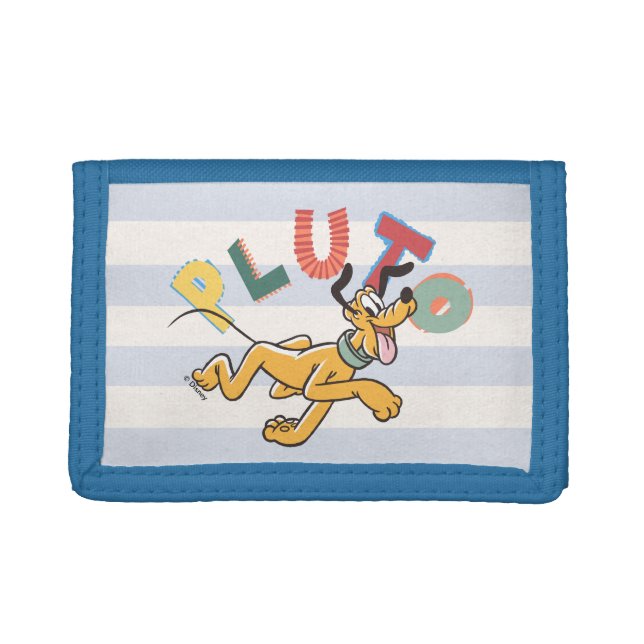 Playful Pastel Pluto Tri-fold Wallet (Front)