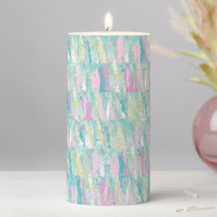 Playful Pastels Pillar Candle