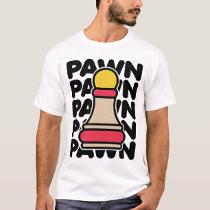 Playful pawn chess piece t-shirt design