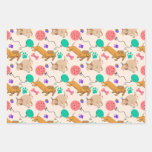 Playful Paws and Party Dogs Wrapping Paper