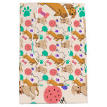 Playful Paws and Party Dogs Wrapping Paper Medium Gift Bag
