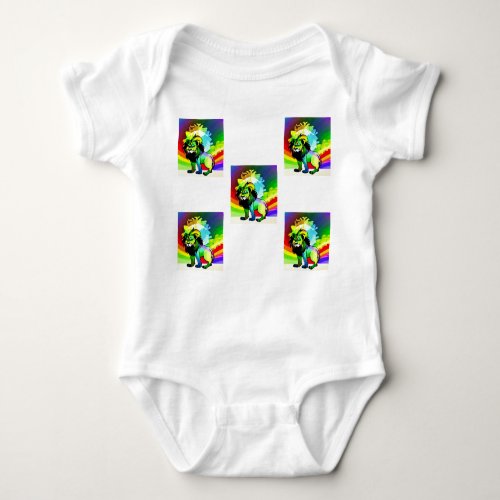 Playful Paws Painting of a Baby_Tiger Baby Bodysuit