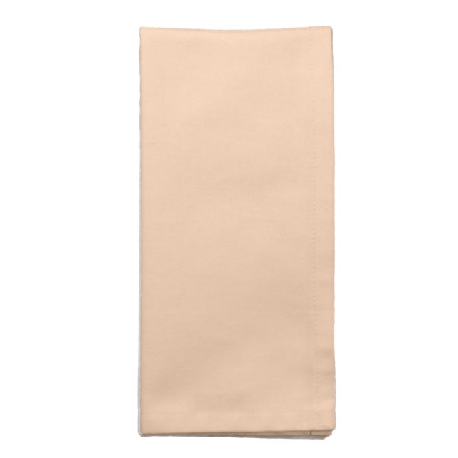 Playful Peach Beige  Cloth Napkin (Folded)