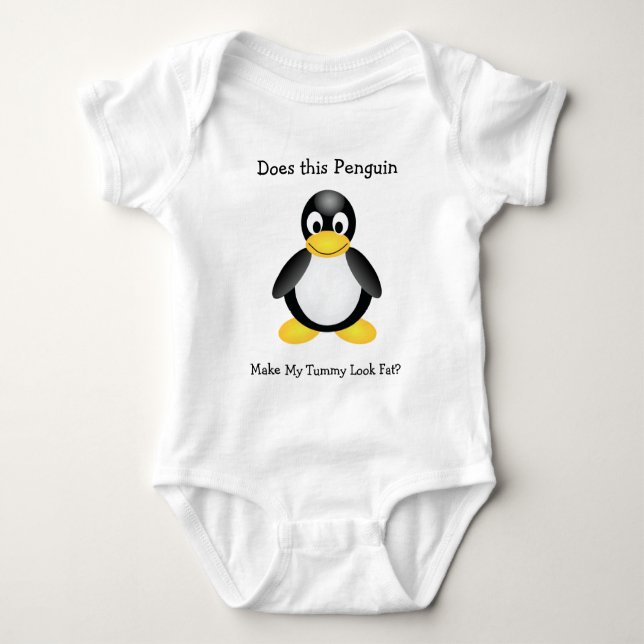 Playful Penguin Baby Tee (Front)
