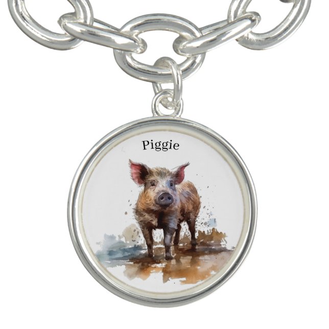 Playful Piglet, custom Bracelet (Design)