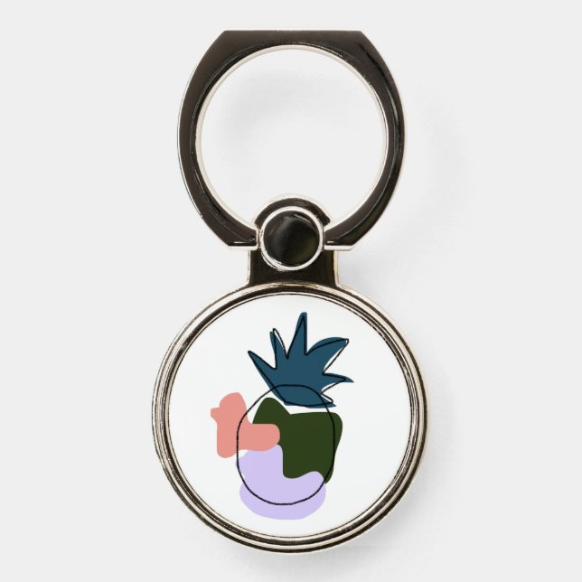 Playful pineapple phone grip  (Front)