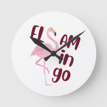 Playful Pink Flamingo Typography Art