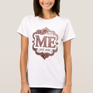Playful Pink ME EST 1981 Custom Design T-Shirt