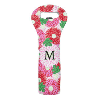 Playful Pink, Red & White Floral Mum Wine Bag