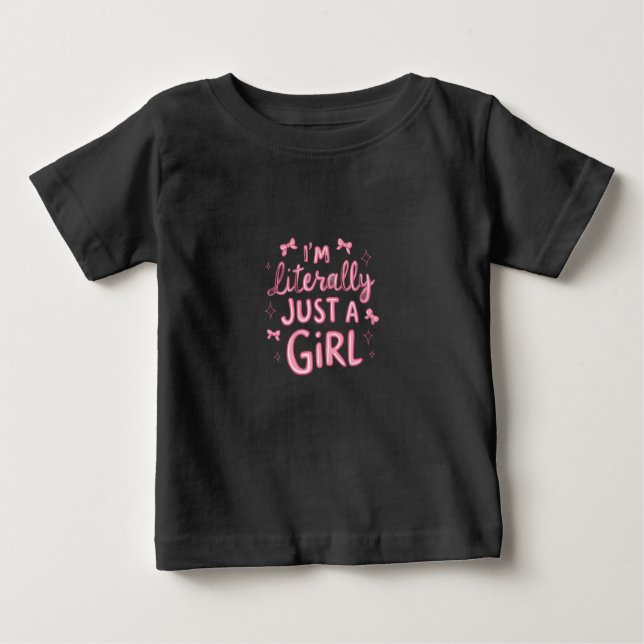 "Playful Pink Statement" Baby T-Shirt (Front)