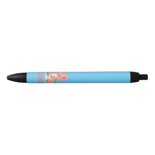 Playful Pink T-Rex Dino With Kids Name Pen