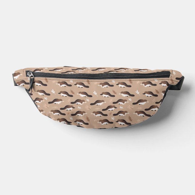 Playful Platypus Pattern Fanny Pack (Lay Down)