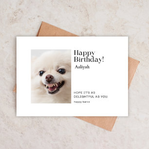 Playful Pomeranian Birthday Card with Sassy Charm