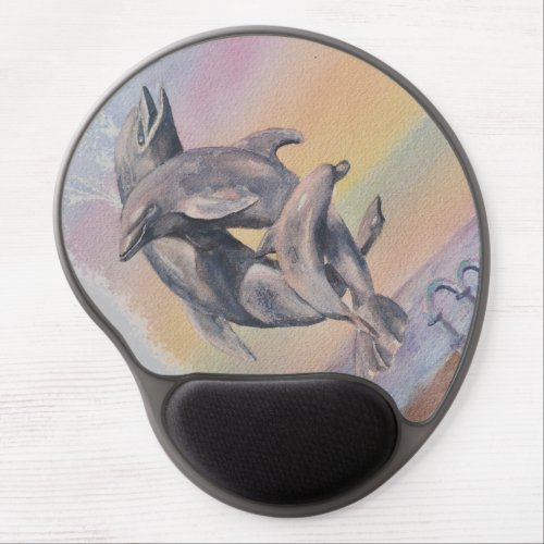 PLAYFUL PORPOISES GEL MOUSE PAD