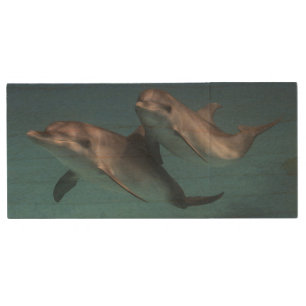 Playful Pose Wood USB Flash Drive