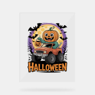 Playful Pumpkin Acrylic Sign