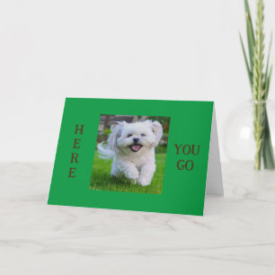 PLAYFUL PUP SAYS "1st DAY OF KINDERGARDEN" Card