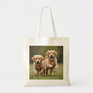 Playful Puppy Retriever Eco Bag