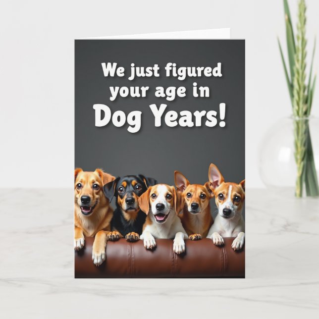 Playful Puppy Sofa Card (Front)