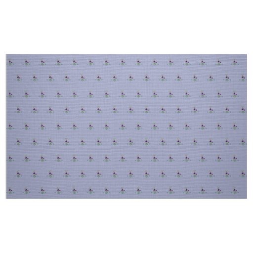 Playful Purple Flower w/Tumbling Teal Swirls 60" Fabric