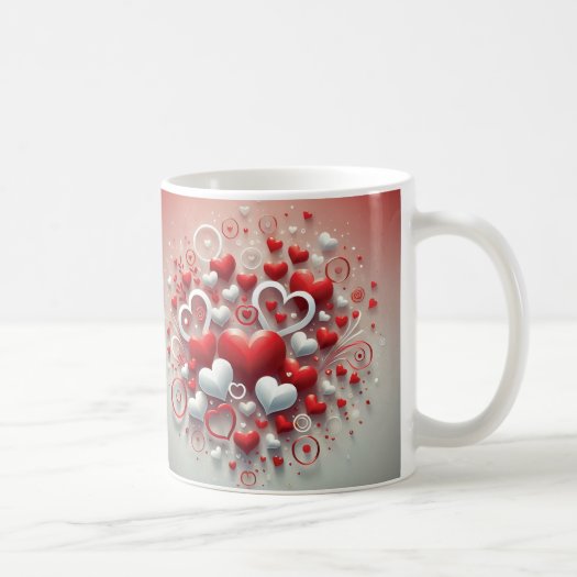  Playful Red and White Hearts Valentine’s Day