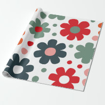 Playful Retro Flower Pattern