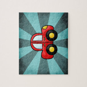 Playful Retro Toy Automobile Art Jigsaw Puzzle