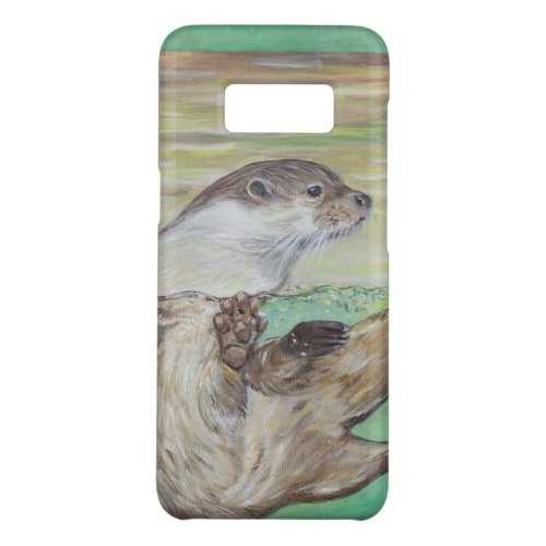 Playful River Otter Painting Case_Mate Samsung Galaxy S8 Case