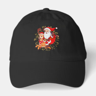 **"Playful Santa Claus Design – Fun and Festive Ch Hat