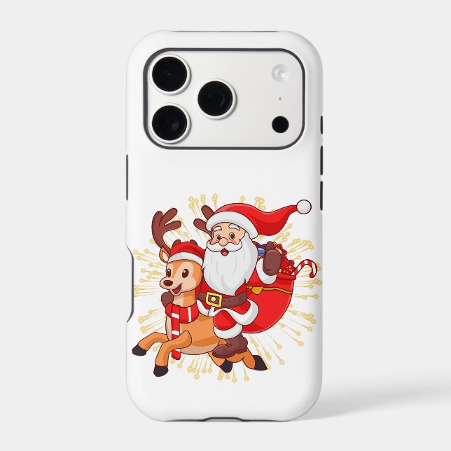 **"Playful Santa Claus Design – Fun and Festive Ch iPhone Case (Back)