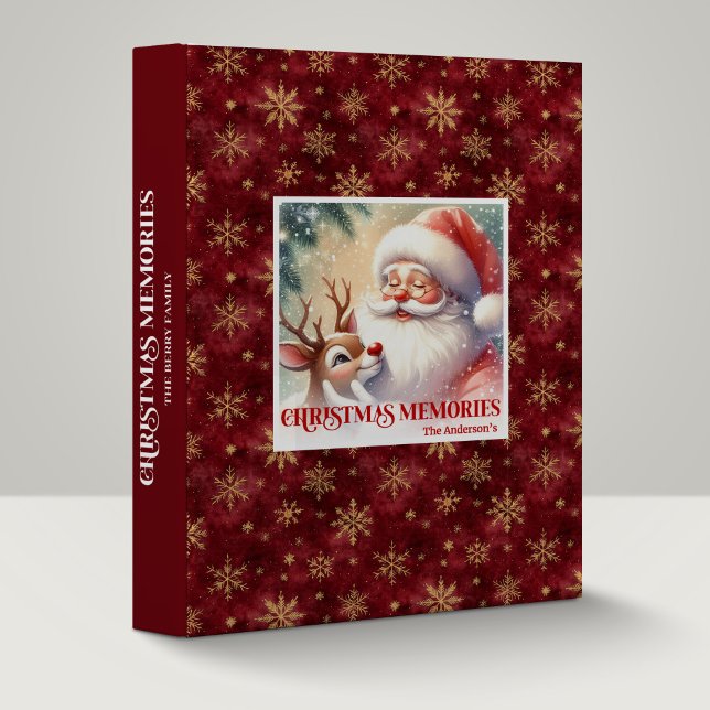 Playful Santa Rudolph Xmas Memory Book Binder (Playful Santa Rudolph Xmas Memory Book Binder)